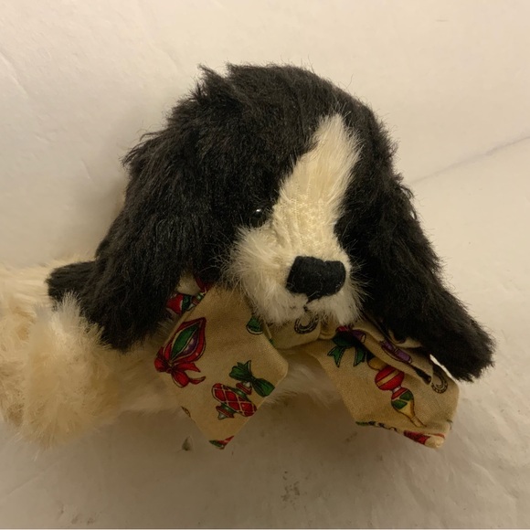 NWOT Gund BARTONS CREEK Freckles Spaniel Dog w Christmas Bow - Picture 3 of 3